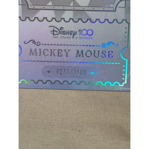 Mickey Mouse Disney100 Kakawow Refractor Ticket Jumbo Card Limited Edition #273 - Picture 2 of 5